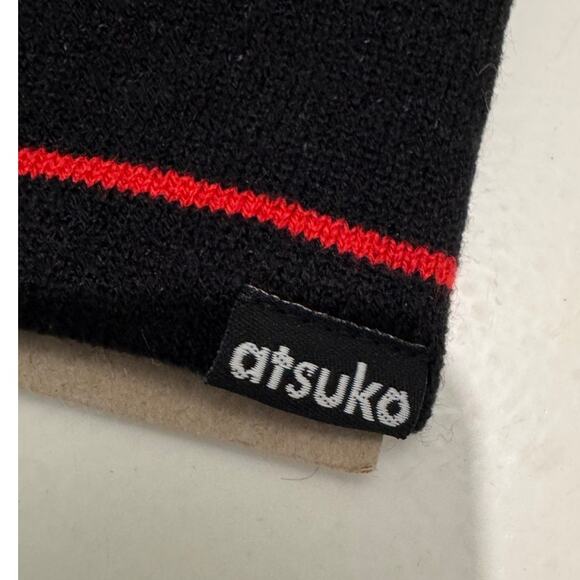 TOKYO REVENGERS Atsuko Beanie NEW Black Red Crunchyroll Size OS, Fits Most - Picture 4 of 4